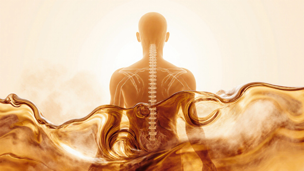 Abstract flowing form representing body-to-body connection and deep relaxation.